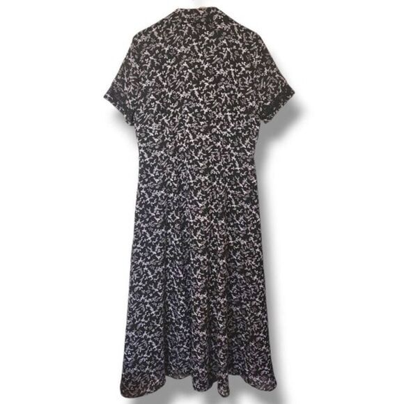 90's Vintage David Warren New York Floral Button Front Long Maxi Dress sz 16 Y2K - Picture 3 of 4